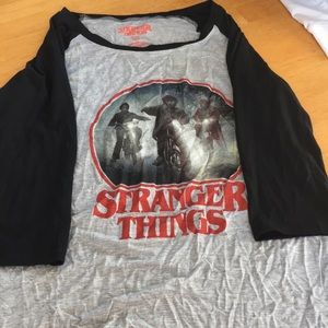 NWT stranger things baseball tee